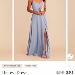 Birdy Grey Theresa Dress Dusty Blue